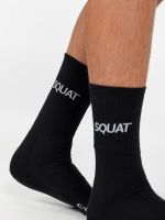 Calcetines negros Squat para fitness y entrenamiento funcional.